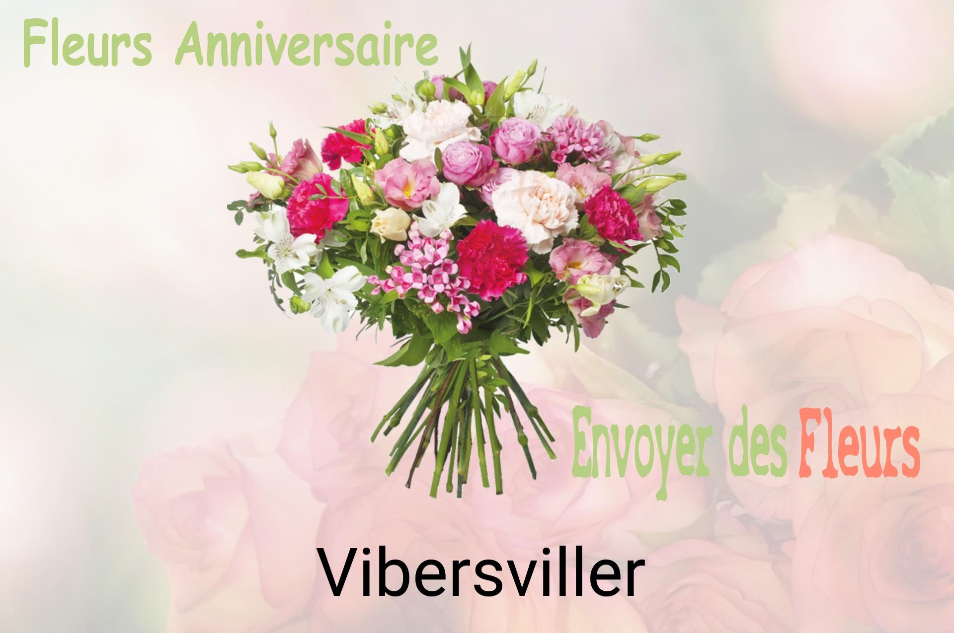Bouquet de fleurs d’anniversaire livré à Vibersviller
